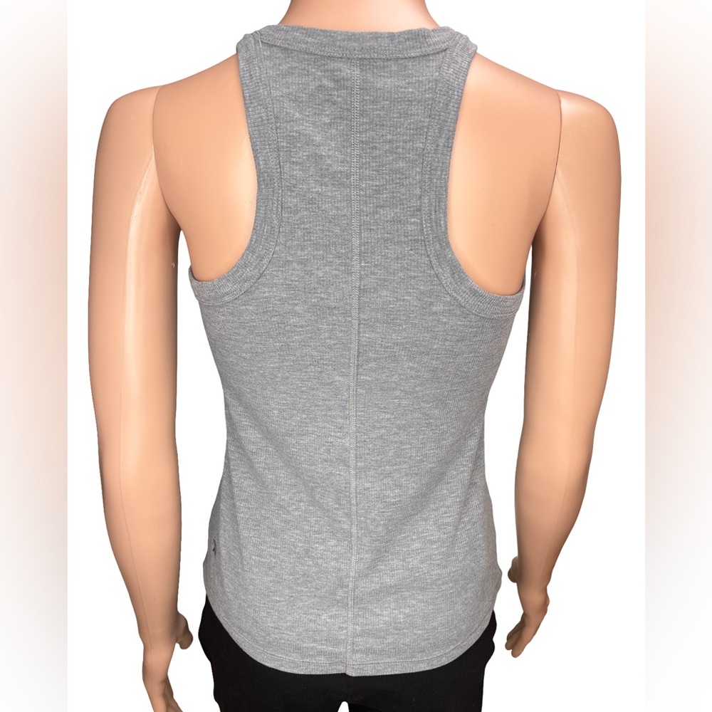 All in Motion Gray Ribbed Racerback Tank Top Small - Picture 3 of 5